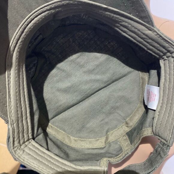 Bio-World Merchandising Men's Olive Green Side Button Tab Cadet Hat One Size - Picture 9 of 11